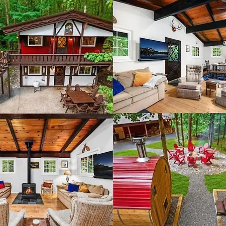 Chalet Getaway - Hot Tub - Sauna - Firepit - Pool